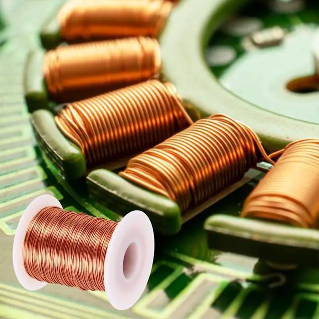 Alt view image 4 of 5 - 22 AWG Magnet Wire, 22 Gauge Enameled Copper Wire, 8 oz Magnetic Coil Wire for Transformer, Motor, Electric, 155C(311F)
