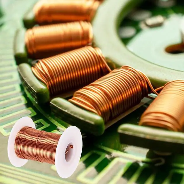 Alt view image 4 of 5 - 20 AWG Magnet Wire, 20 Gauge Enameled Copper Wire, 4 oz Magnetic Coil Wire for Transformer, Motor, Electric, 155C(311F)