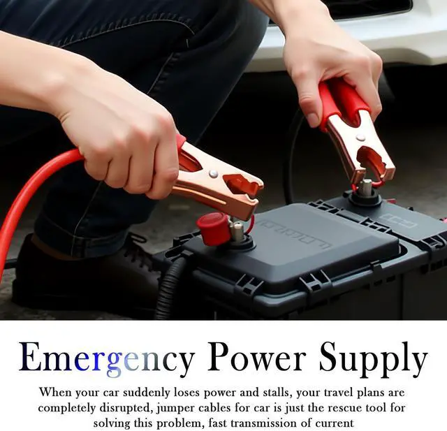 Alt view image 5 of 7 - 67" 150A Car Jumper Cables Heavy Duty,Jumper Cables for Car Battery Clamps for Emergency Roadside Power Supply,Universal Alligator Clips Jumpers Cable for Cars,SUVs,Trucks