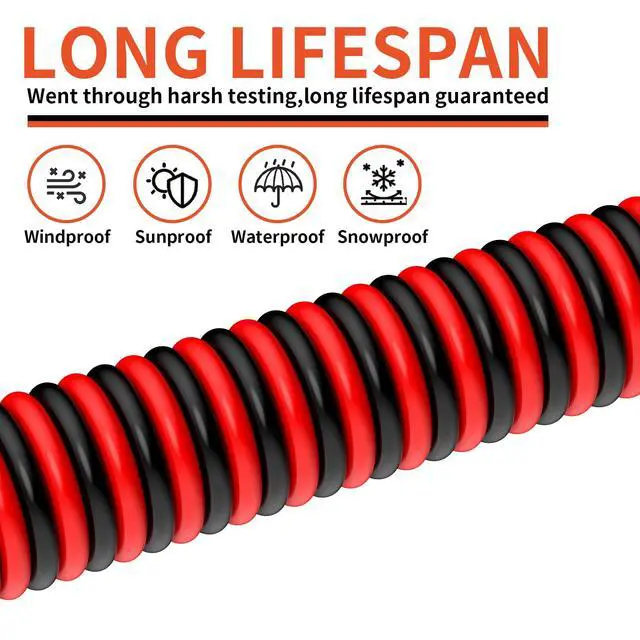 Alt view image 5 of 7 - 16 Gauge 2 Conductors 30FT Electrical Wire, Red Black Cable, Flexible Low Voltage PVC Copper Clad Aluminum Extension Cord for Car Speaker Wire, LED Wire,Lamps Lighting,Residential Wiring 12V/24V DC.