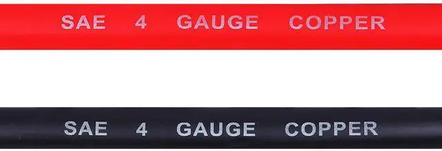 Alt view image 4 of 7 - 4AWG 24-Inch Battery Inverter Cables Set, 4Gauge x 24"(1 Positive & 1 Negtive) for Car, Truck, RV, Solar