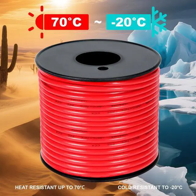 Alt view image 5 of 6 - 18 Gauge Electrical Wire, Red/Black Each 30FT, Flexible Low Voltage PVC Copper Clad Aluminum Extension Cord for DIY Projects,Car Speaker Wire, LED Wire, Residential Wiring 12V/24V DC