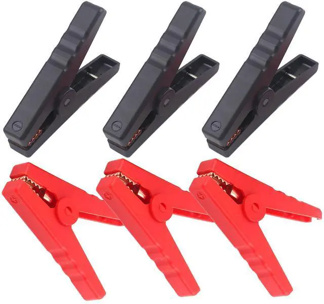 Main image of Heavy Duty Crocodile Clamps 300A Car Battery Charger Clamps Power Replacement Battery Alligator Clips Jumper Cable Clamps Welder Clips for Car Automotive Vehicle Boat(6 pack)