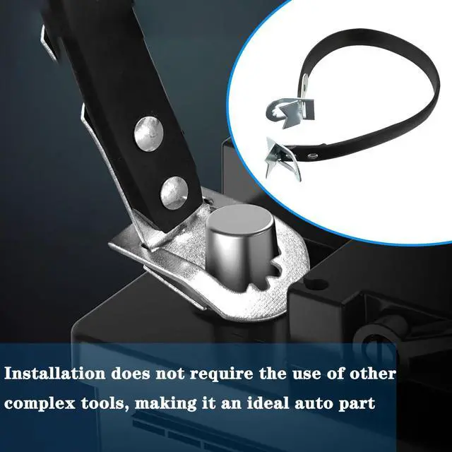 Alt view image 5 of 5 - Battery Carrier Strap,Car Battery Carrier Strap,Battery Lifting Strap,Metal Heavy Duty Battery Strap,Vehicle Battery Side Lift Belt,Universal for SUV,Truck,RV