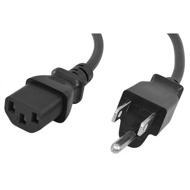 Main image of 1.5m 3 Prong AC Power Cord, 5 Feet 125 Volts 10 Amps Power Cable