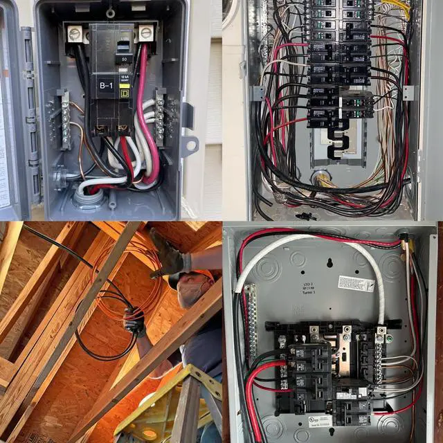 Alt view image 6 of 7 - NM-B 6/3 Wire with Ground,15ft 6 AWG Copper Wire 6 Gauge 3 Conductor Nonmetallic Sheathed NM-B Cable,6/3 NM-B W/G Wire Stranded Indoor Residential Electrical Wiring for Branch Circuit Switches,Outlets
