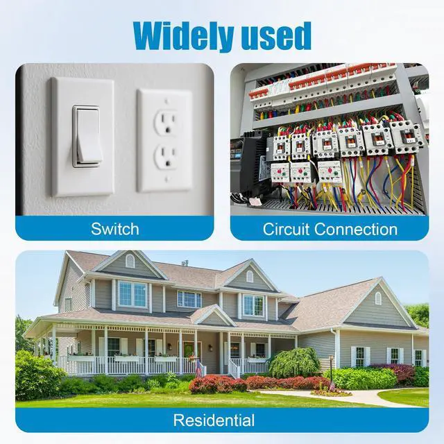 Alt view image 7 of 7 - 6/2 Wire with Ground - 15FT 6 Gauge NM-B Non-Metallic Sheathed Cable 100% Pure Copper 6 AWG 2 Conductor Residential Indoor Wire for Outlets, Switches, Other Loads and Lighting Wiring Projects etc.