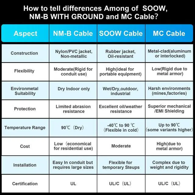 Alt view image 4 of 6 - 6/3 NM-B Wire with Ground,15FT,Non-Metallic Sheathed Cable, 6/3+10/1 AWG,Electrical Wire for Residential Building, Indoor Wiring Projects, Lighting,Hot tub, EV Charger,Not for Outdoor Use