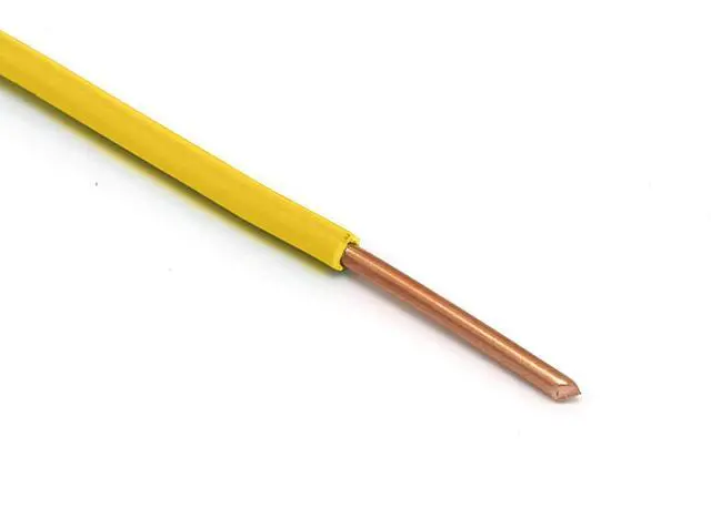 Alt view image 2 of 7 - 12 AWG Insulated Solid Copper THHN/THWN Wire 25 FT - 12 Gauge Ground Wire for Electrical Grounding in Residential, Commercial, Industrial Buildings - 25 Feet (7 Meters), Yellow
