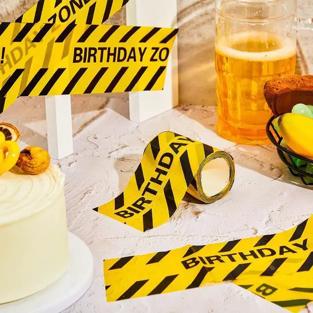Alt view image 4 of 7 - 2 Rolls 132 Feet Construction Party Tape Themed Caution Tape for Birthday Party Supplies Construction Decorations(Classic Style)