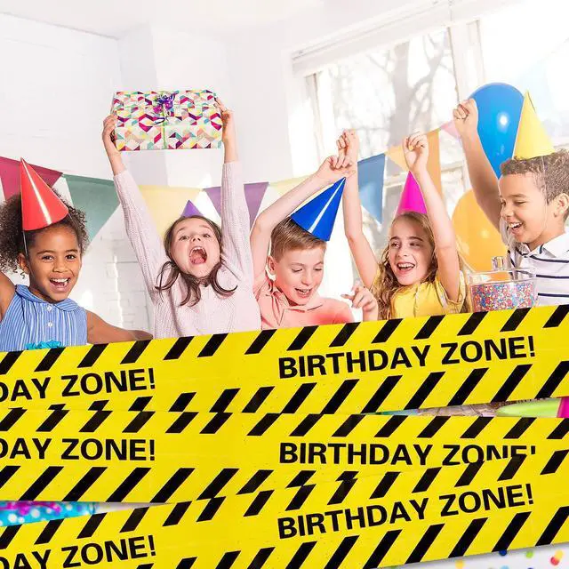 Alt view image 5 of 7 - 2 Rolls 132 Feet Construction Party Tape Themed Caution Tape for Birthday Party Supplies Construction Decorations(Classic Style)