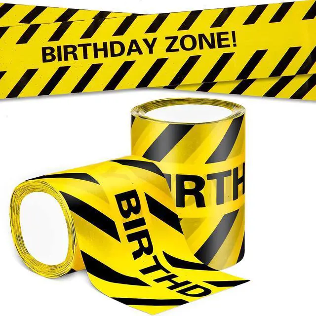 Main image of 2 Rolls 132 Feet Construction Party Tape Themed Caution Tape for Birthday Party Supplies Construction Decorations(Classic Style)