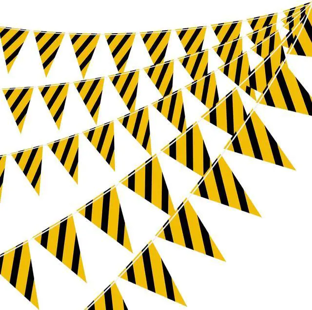 Main image of Construction Birthday Party Supplies, 5 Packs Construction Pennant Banner Decorations, Dump Truck Theme Flag Banner for Boy, Under Construction Party Bunting Banner Decor