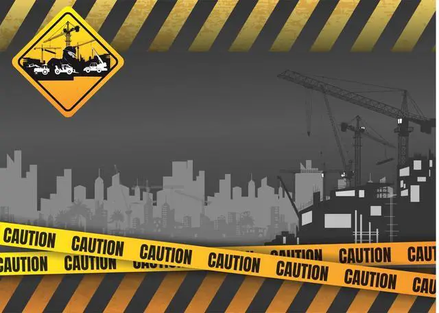 Alt view image 5 of 7 - 7x5ft Fabric Under Construction Backdrop Construction Theme Party Decorations Backdrop Black and Yellow Warning Lines Construction Site Banner Children Kids Boys Birthday Shoot Photo Props