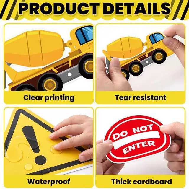 Alt view image 3 of 7 - Construction Bulletin Board Decorations Road to Success Cutouts Construction Positive Sign Classroom Decor Traffic Inspirational Bulletin Board for Classroom Chalkboard Back to School Supplies