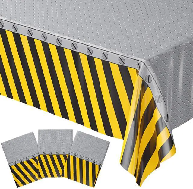 Main image of Construction Table Covers (Pack of 3) - 54"x108" XL - Construction Party Decorations