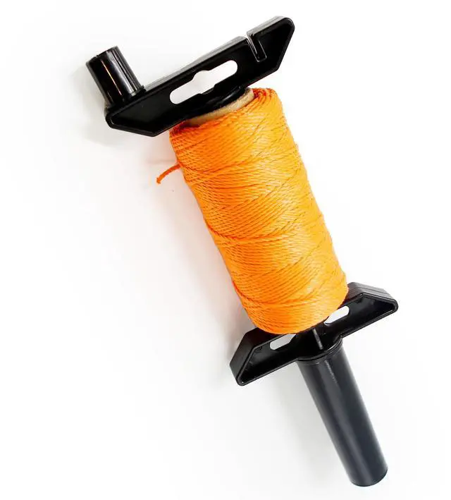 Main image of Mason Line String Reel 260FT, 390FT, 780FT, 1500FT, 2300FT, Durable Construction Twine for Laying Bricks, Blocks, Fences in Gardening, DIY & Landscaping Projects (Orange, 262 Ft)