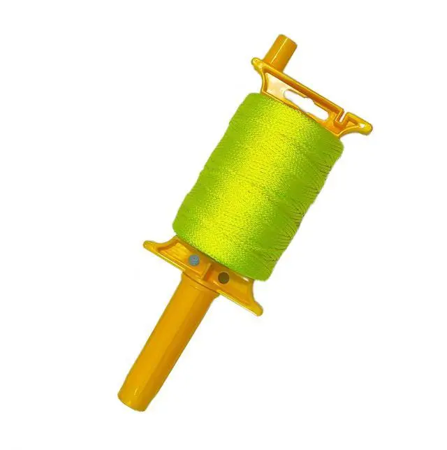 Main image of Reloadable Line Reel,Mason Line String line with Handle, 600 Ft Length Nylon Twine,18 Braided Nylon String for Gardening Or Masonry Tools,Outdoor KiteTwine String for Gardening Fluorescent Yellow