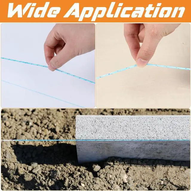 Alt view image 4 of 7 - 1 Pcs Chalk Line Tool 100 ft Portable Chalk Line Reel Box with PP Case for Building Construction Wood Working Decoration Brick Layer Drawing Straight (Black)