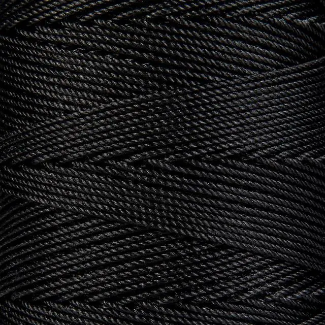 Alt view image 2 of 6 - Tarred Bank Line Twine, 960 Feet Nylon Twine #9 Bank Line-Black Nylon String 1.1mm, Black Strong Twisted Seine Rope Ideal for Gardening, Construction, Gear Tying, Jungle Survival