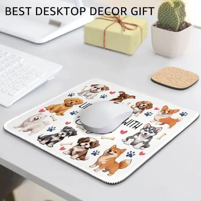 Alt view image 5 of 6 - Funny Life is Better with Dogs Mouse Pad Gifts for Dog Lover