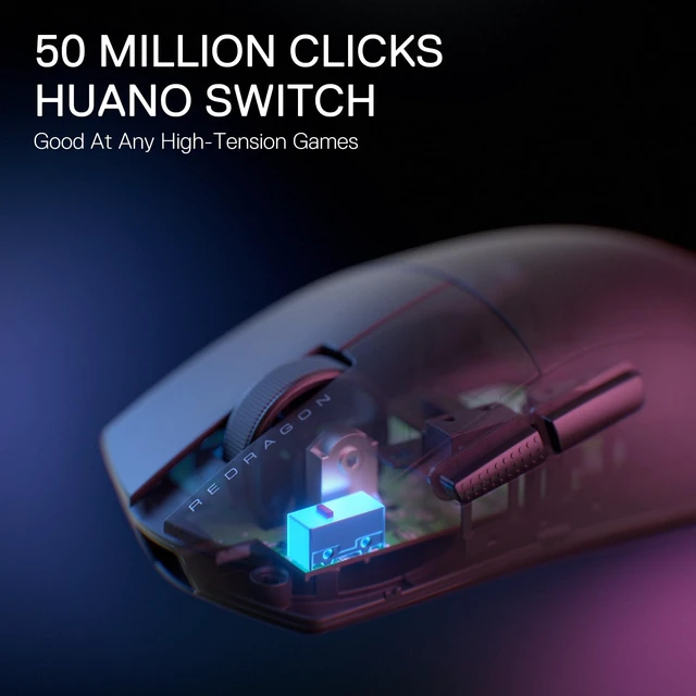 Alt view image 5 of 7 - M916 ULT Wireless 8K Polling Rate Gaming Mouse, 49G Ultra-Light 30,000 Max DPI Gaming Mice w/Ergonomic Natural Grip Build, Full Programmable Buttons, Software Supports DIY Keybinds & DPI