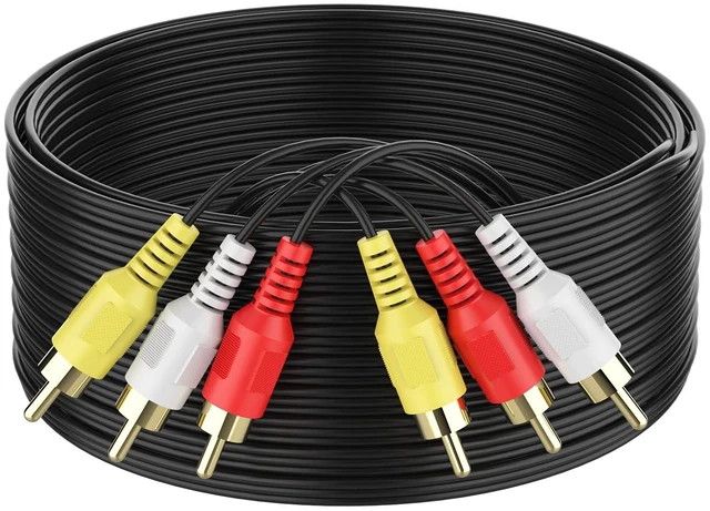 Main image of Audio Video RCA Cable, 30FT, 3RCA to 3RCA Composite AV