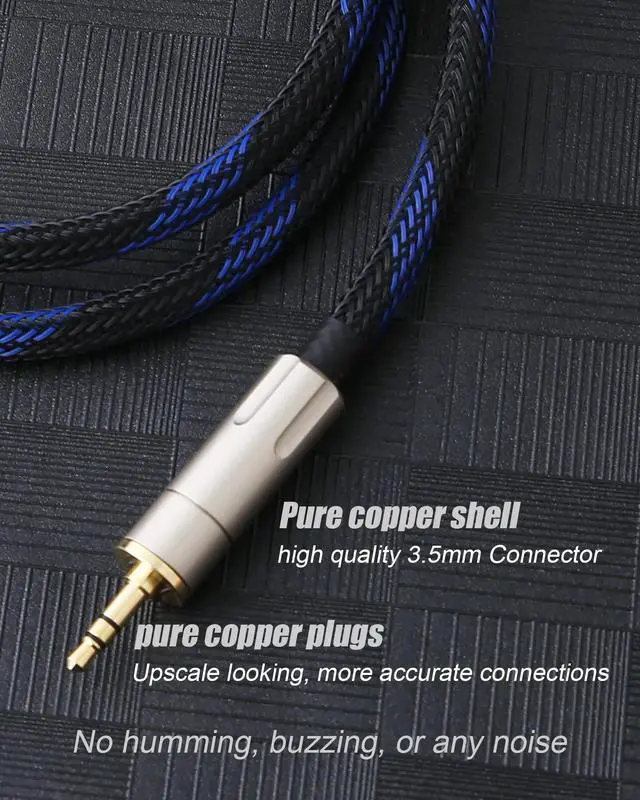 Alt view image 4 of 7 - Audiophile HiFi OFC Audio Cable 3.5mm Male to 2 RCA Male Audio Cable for Connects a Smartphone, Tablet, or MP3 Player to a Speaker or Other RCA-Enabled Devices (1M(3.3FT))