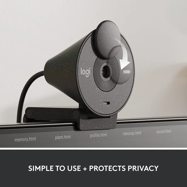 Alt view image 5 of 6 - Logitech Brio 305 Full HD 1080P Business Webcam with Privacy Shutter | Privacy shutter, Mono, Zoom, Microsoft Teams, Google Meet, Nintendo Switch 2 New GameChat Mode, Auto light correction