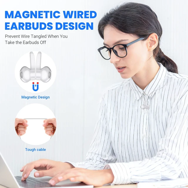 Alt view image 4 of 7 - USB C Headphones for Google Pixel 11 10 9 Pro XL Fold 8 a 7, White Type C Earphone Wired Earbud with Mic Stereo Cord Ear Bud for iPhone 17 Air 16 15 18 Pro Max Duo/Galaxy S26 S25 Ultra S24 S23