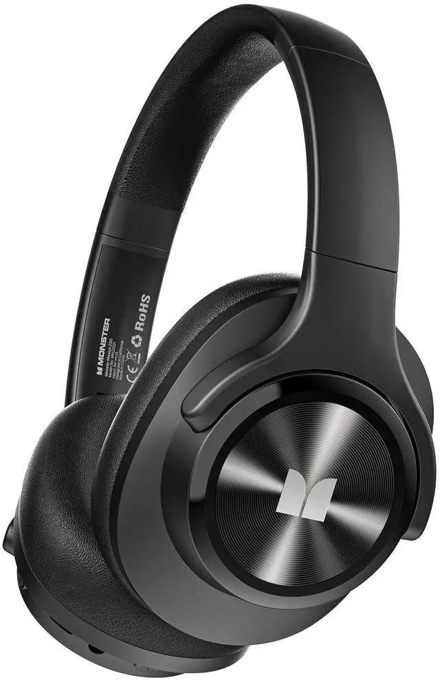 Main image of Mission 450 Bluetooth Headphones, 60H Playtime,Deep Bass for Home Office Cellphone PC Ect, Wireless Headphones with 3 EQ Modes, (Black)