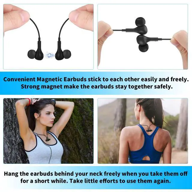 Alt view image 4 of 7 - APETOO USB C Headphones for iPhone 17 16 15/Galaxy S26 Wired Earbud Black