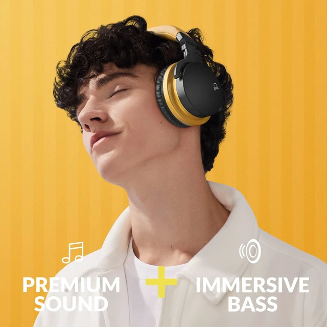 Alt view image 3 of 6 - Million Sold Classic E7 Active Noise Cancelling Headphones Upgraded HD Sound, Wireless Bluetooth Headphones Over The Ear Unequaled Comfort, Vivid Deep Bass, for Home Office Travel Gift
