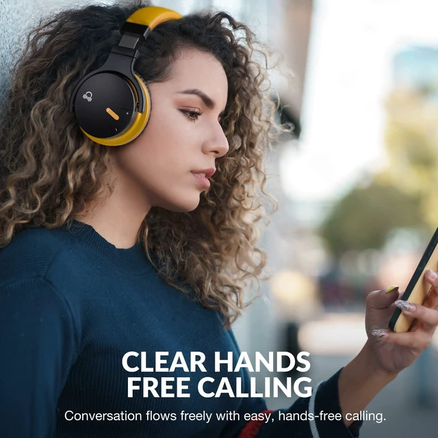Alt view image 4 of 6 - Million Sold Classic E7 Active Noise Cancelling Headphones Upgraded HD Sound, Wireless Bluetooth Headphones Over The Ear Unequaled Comfort, Vivid Deep Bass, for Home Office Travel Gift