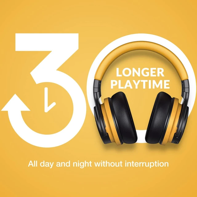 Alt view image 6 of 6 - Million Sold Classic E7 Active Noise Cancelling Headphones Upgraded HD Sound, Wireless Bluetooth Headphones Over The Ear Unequaled Comfort, Vivid Deep Bass, for Home Office Travel Gift
