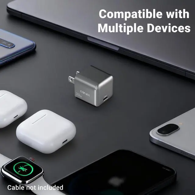 Alt view image 6 of 7 - P30 Type C Charger Fast Charging, 2-Pack 30W USB C Wall Plug with GaN Technology, Compatible with iPhone 17 16 15 14 Pro Max, iPad, AirPods,Samsung Galaxy S24/S23 Series