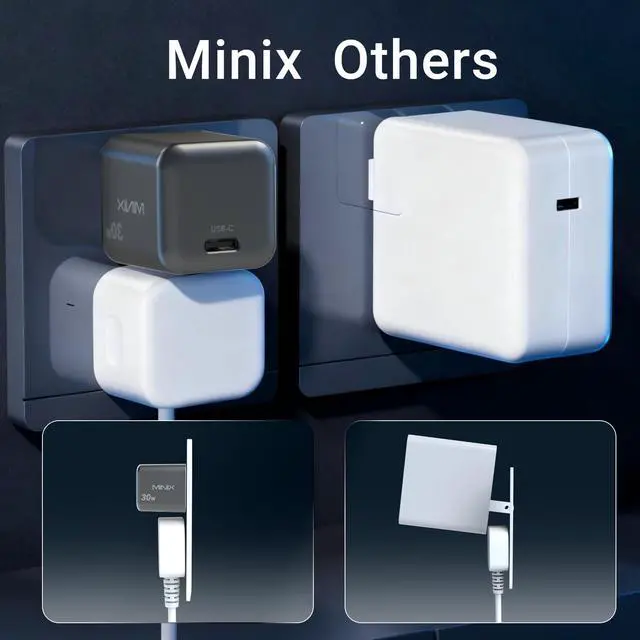 Alt view image 7 of 7 - P30 Type C Charger Fast Charging, 2-Pack 30W USB C Wall Plug with GaN Technology, Compatible with iPhone 17 16 15 14 Pro Max, iPad, AirPods,Samsung Galaxy S24/S23 Series