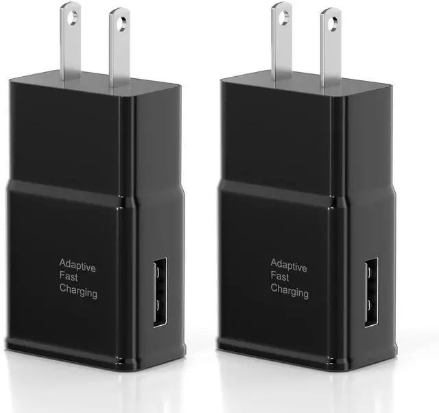 Main image of Adaptive Fast Charging USB Wall Charger Adapter for Samsung Galaxy S26/S26 Ultra/S26+/S25 Ultra/S25/S25+/S25/s24/s23S8 S9 / Edge/Plus/Active, Quick Charge, Android Phone Travel Plug -2 Pack