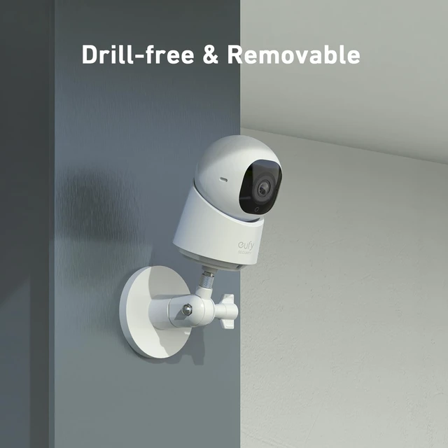 Alt view image 2 of 7 - Holicfun Indoor/Outdoor Security Camera Magnetic Mount, White | Universal 1/4"-20 bracket, fits Ring/Blink/Arlo/Wyze cameras & more, no-drill, strong magnet, adjustable angle