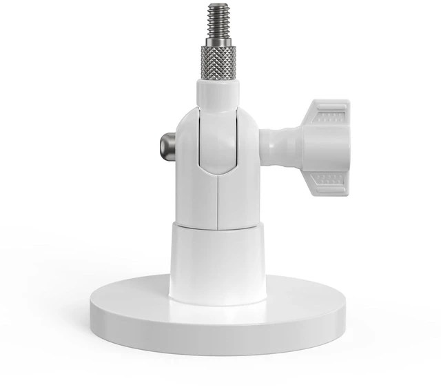Main image of Holicfun Indoor/Outdoor Security Camera Magnetic Mount, White | Universal 1/4"-20 bracket, fits Ring/Blink/Arlo/Wyze cameras & more, no-drill, strong magnet, adjustable angle