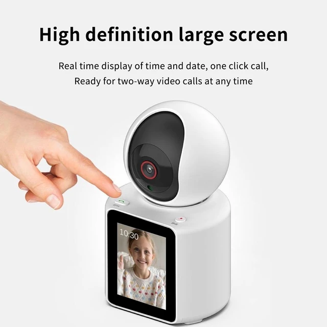 Alt view image 3 of 7 - Two Way Pet Camera with 2.8 inch HD Screen, 1080P Video Calling Camera for Indoor Home Security, Indoor Home Nanny/Dog/Baby Security Device with Phone App