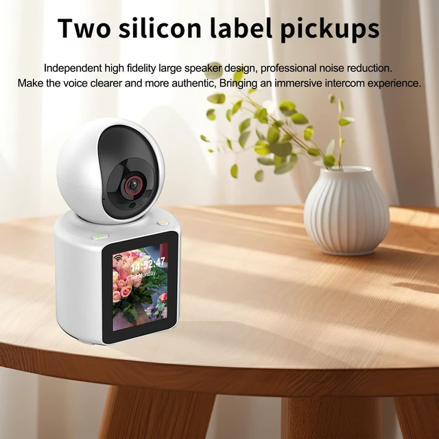 Alt view image 5 of 7 - Two Way Pet Camera with 2.8 inch HD Screen, 1080P Video Calling Camera for Indoor Home Security, Indoor Home Nanny/Dog/Baby Security Device with Phone App