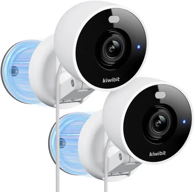Main image of 2K Security Camera Indoor/Outdoor, Magnetic Wired Cameras for Home Security, Pet Camera, Baby Monitor, AI Detection, Color Night Vision, 2.4GHz WiFi, SD & Cloud Storage, Works with Alexa