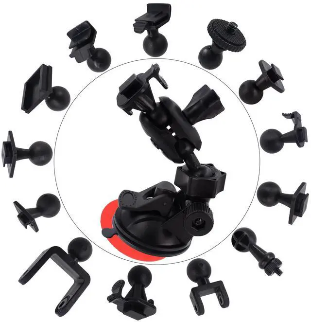 Main image of Dash Cam Suction Mount - Windshield & Dashboard Suction Cup Mount Holder/w Various Joints for Yi/Rove/Rexing/Falcon/Old Shark/VANTRUE/KDLINKS/WheelWitness/...(On-Dash Cameras Suitable)