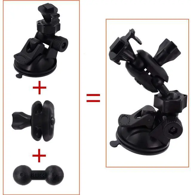 Alt view image 3 of 7 - Dash Cam Suction Mount - Windshield & Dashboard Suction Cup Mount Holder/w Various Joints for Yi/Rove/Rexing/Falcon/Old Shark/VANTRUE/KDLINKS/WheelWitness/...(On-Dash Cameras Suitable)