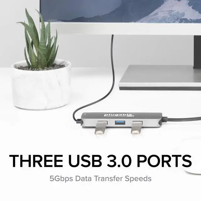 Alt view image 5 of 7 - USB-C Hub 7-in-1, Driverless USB C Hub Compatible with Mac, Windows, Chromebook, USB4, Thunderbolt 4, and More (4K HDMI, 3 USB 3.0, SD & microSD Card Reader, 100W Charging)