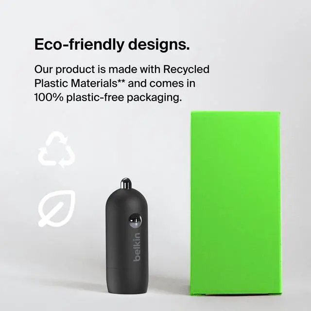 Alt view image 6 of 7 - BoostCharge 30W Compact Fast Car Charger w/USB-C Power Delivery Port for iPhone 16, 16 Pro, 15, 15 Pro, Galaxy S25, S24, Note, Pixel 9 & More - Black