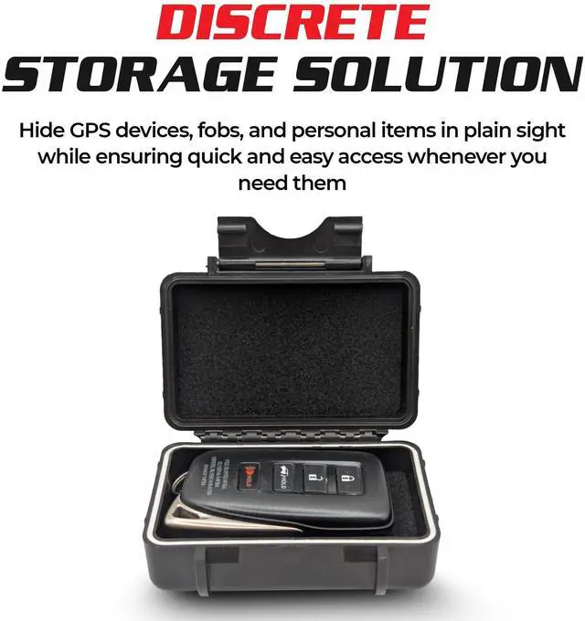 Alt view image 3 of 7 - Magnetic GPS Tracker Case - Weatherproof Magnetic Mount Lock Box for GPS Trackers & Spare Keys - Compatible with GL200, GL300, GL300W, GL300MA, GL320MG - Discreet Under-Vehicle Mount
