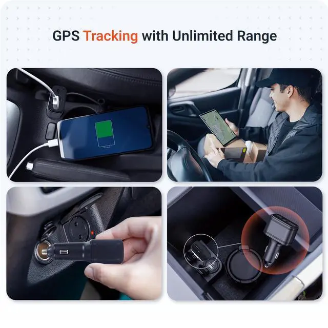 Alt view image 4 of 7 - PAJ USB 4G Mini GPS Tracker for Cars & Trucks with SOS Button | Live App Tracking - Real-Time Vehicle Tracking - Cigarette Lighter Port - 12V Plug-in - Subscription Required