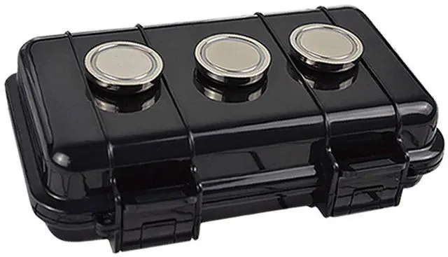 Main image of Magnetic Key Holder Under Car Waterproof Magnetic Stash Box for GPS Trackers Hide a Key Outside Magnetic key Box Under Car GPS Tracker Holder Case - Hide Your Items Anywhere